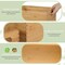 Set of 4 Bamboo Wooden Storage Bins with Handles – Nesting Natural Wood Storage Crates for Organizing Shelves, Closets & Cabinets, Handmade Open Storage Containers for Home Decor